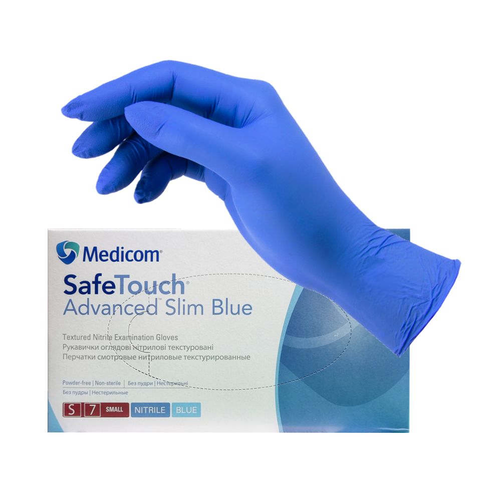 Рукавиці нітрилові Медіком Адвансед, 100 шт (Medicom SafeTouch Advanced ...